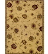 A delicate floral pattern paints a pretty scene on this subtly colored area rug from Sphinx. Meticulous details are machine woven on soft, durable polypropylene, ensuring an enchanting look that's built for long-lasting wear.