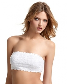 A lined lace bandeau makes a great alternative to your everyday bra.