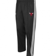 Look the part of a NBA star with these Chicago Bulls track pants from adidas.