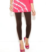 Leggings are a modern wardrobe essential; this pair from INC refines the look with smooth stretch knit fabric!