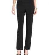 Build your wardrobe with JM Collection's pull-on pants, featuring a slimming silhouette!