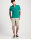 Vibrant, lightweight polo with contrast collar trim shaped in a modern-fit.Four-button placketLogo embroideryCottonMachine washImported