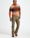 Drawing inspiration from traditional Beacon blankets, a hearty pullover crewneck is knit from a substantial blend of cotton, linen and silk yarns for the timeworn look and feel of a rustic favorite. Crewneck with single button closureRibbed cuffs and hemLinen/cotton/silkHand washImported