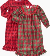 Cuddled up with scottie dogs or a festive plaid, these adorable printed nightgowns from Greendog put the sweet style back into bedtime. (Clearance)