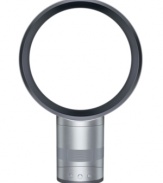 Small and unassuming, this table fan is bladeless, drawing in air and amplifying it up to 15 times for a smooth blast.  The Dyson fan delivers uninterrupted air, adjusting the airflow power for a precision circulation, and requires no clamping, pivoting on its own center of gravity. 2-year warranty.