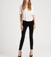 Tailored with lots of stretch and a soft finish, these classically styled skinnies are bound to become a style favorite for years to come. THE FITMedium rise, about 8Inseam, about 29THE DETAILSButton closureZip flyFive-pocket styleRayon/nylon/spandexDry cleanImportedModel shown is 5'11 (178cm) wearing US size 4.