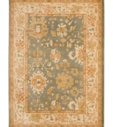 Introduce the casual, historical elegance of Oushak rugs to your home with this modern Caladonia area rug from Lauren Ralph Lauren. Crafted in Turkey using advanced power-looming techniques to create the look of heathered fibers for a soft, lustrous appearance in durable polypropylene.