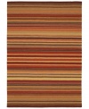 By using a centuries-old technique, craftsmen are able to produce the unique detail and texture of this plush wool rug from Surya's Mystique collection. They work traditional shuttles, then hand-carve and hand-finish the rug in pursuit of high quality and a flawless finish. With variegated stripes in rich earth tones like brick, sienna and sage, this handsome rug gives any room a sense of warmth and elegance.