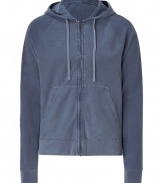 With a vintage-style, this versatile hoodie from James Perse elevates your casual-cool look - Hood with drawstring detail, long sleeves, front split kangaroo pocket, slim fit - Style with jeans, shorts, or chinos, a V-neck cardigan, and trainers