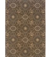 Like a prized found objet d'art, the Milano area rug features a distressed representation of ancient textile designs reinvented in rich, earthy colors. Woven of durable, long nylon fibers that also offer a soft, luxurious hand.