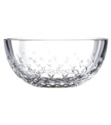 With lightly etched stars in luxe crystal, the Hollywood Hills nut bowl from Lauren Ralph Lauren brings a touch of glamor to every festive occasion.