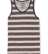 Be a little loud. Casual style gets bold in stripes and a pop of color with this tank from American Rag.