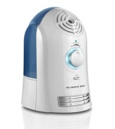 Experience deep sleep. Ultrasonic technology guarantees a virtually silent operation that pumps in fresh air for a refreshing slumber. The easy-fill 1 gallon tank runs up to 24 hours before refill is necessary and shuts off automatically when empty, so you can rest even easier. 1-year limited warranty. Model EV-HD10.