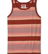 Stripe it up this summer with a hot-weather staple: a sleeveless tank from Levi's.