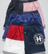 These boxers from Tommy Hilfiger bring classic, patriotic style to your underneath style.