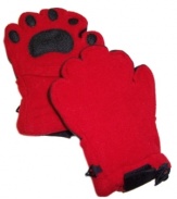 Fun, comfy & Beary warm! Thinsulate(tm)(tm)(tm)-lined fleece mittens have a secret flap allowing kids to access their bare hands when they need them!