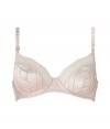 Vintage-inspired styling informs this coquettish bra from Stella McCartney - Soft three-quarter cups with lace trim and pintuck details, adjustable straps and hook and eye closure - Perfect under virtually any outfit, or pair with matching panties for stylish lounging