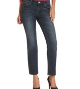 Every woman should own a pair of perfect bootcut jeans and this petite version from DKNY Jeans is a great choice! Pair with heels for a glam look.