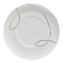 Designed with a modern bride in mind, the Lismore Butterfly dinnerware collection features a contemporary coupe shape accented with a soft iridescent lavender butterfly motif. Designed with a modern bride in mind, the Lismore Butterfly dinnerware collection features a contemporary coupe shape accented with a soft iridescent lavender butterfly motif.