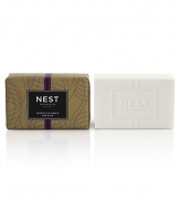 Moroccan amber, sweet patchouli, eliotrope and bergamot are accented with a hint of eucalyptus. This lightly scented French-milled bar soap contains shea butter and almond oil to create a rich, luxurious lather while cleansing and nourishing the skin. 8.8 oz. 