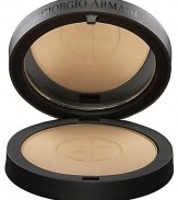 This ultra-fine pressed powder is formulated with soft, silk-like powders and radiant particles for a luminous, soft matte finish. The Armani-exclusive Micro-fil formula blends perfectly to correct imperfections while it gently veils the skin in silky, comfortable color. Silky soft powder blends perfectly without caking or setting into fine lines Buildable coverage from sheer to full that always allows the natural glow of the skin to come thorough Soft luminous finish