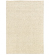 A true contemporary. Bold and bright, Super Indo-Natural Kasbah White area rugs set a modern tone for every room. Hand-crafted from 100% blended undyed natural wool, the feel is super-luxurious. One-year warranty (defects due to manufacturing).