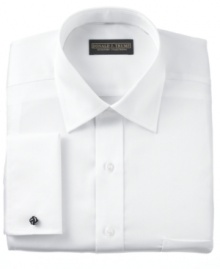 French cuffs add timeless sophistication to this smooth, iron free dress shirt from Donald Trump. French cuffs add timeless sophistication to this smooth, iron free dress shirt from Donald Trump.