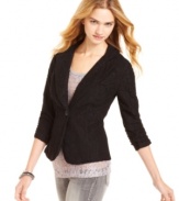 Miss Chievous revamps the classic blazer with lace fabric for a dose of cool, feminine style!