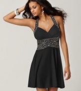 Beads and sequins add serious sparkle to this Hailey Logan dress - perfect for a glam goddess!