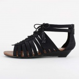 Bamboo Dexter Lace-Up Gladiator Sandal
