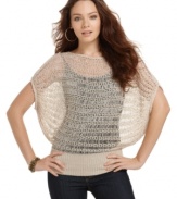 Dolled Up's casual fit sweater looks great on all figures ... pair it with a cami and skinny jeans for a hot night out!