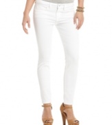 Light up the day or night with these jeans from GUESS?, featured in one of the season's favorite colors: white!