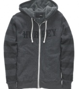 This casual-cool hoodie from Hurley gets your weekend wardrobe in gear.