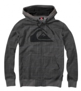 Relax. This laid-back plaid hoodie from Quiksilver appeals to the surfer inside us all.