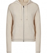 Elevated your new-season staples with this luxe hoodie from Iro - Hood with drawstring, front zip closure, split kangaroo pockets, ribbed cuffs and hem - Pair with straight leg jeans or shorts, and trainers
