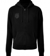 Perfect sporty looks with Ralph Laurens ultra-comfy logo-laden hoodie - Drawstring hood, long sleeves, fine ribbed trim, embroidered logo crest patch at chest, split kangaroo pockets - Slim sporty fit - The perfect partner for active days