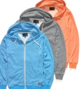 Get comfortable. This stylish hoodie from Hurley is as laid back as you are.