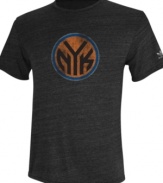 Show the NY Knicks you support them in this tee by adidas.