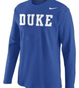 Keep the momentum moving forward with a show of support for your favorite team in this Duke Blue Devils NCAA thermal shirt.