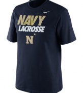 Catch this training shirt by Nike featuring the Navy Midshipmen and score the winning goal!