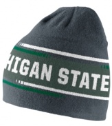 Get your head in the game with this Michigan State Spartans NCAA beanie from Nike.