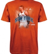 Pay homage to your favorite NBA player with this Carmelo Anthony New York Knicks t-shirt from adidas.