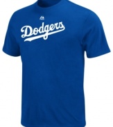 Team up! Get into the spirit of the season by supporting your Los Angeles Dodgers with this MLB t-shirt from Majestic.