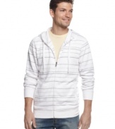 Top it off. Add this extra-comfortable striped hoodie from Alfani as the finishing touch to any outfit.