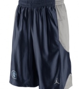 Get your game on while supporting your favorite NCAA team with these Georgetown Hoyas basketball shorts featuring Dri-Fit technology from Nike.