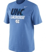 Catch this training shirt by Nike featuring the North Carolina Tar Heels and score the winning goal!