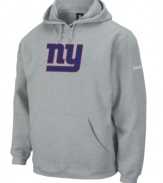 Wear your team's colors with pride with this fleece hoodie from Reebok.