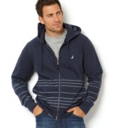 Put on this hoodie from Nautica and get set for fall in preppy style.