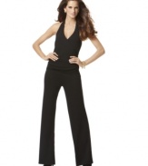 A sleek jersey jumpsuit from INC makes the ultimate backdrop for statement jewelry and fabulous heels!