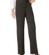 All day comfort and style comes easy in this classic stretch wide-leg pant from Jones New York.